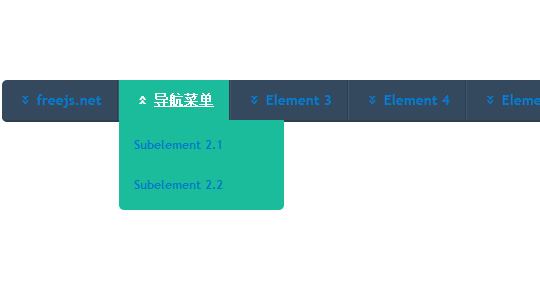 纯 HTML5/CSS3动画下拉菜单
