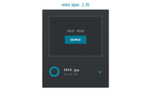 mini ajax 上传